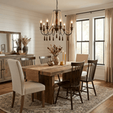 Collana French Country Curated Solid Hardwood Ch warm illuminated room view