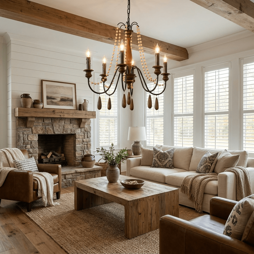 Collana French Country Curated Solid Hardwood Ch – dimensional scale reference