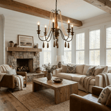 Collana French Country Curated Solid Hardwood Ch – dimensional scale reference