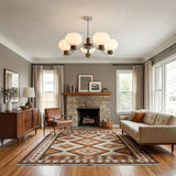 Colome Curated Mouth-Blown Frosted Glass Chandel – architectural ceiling profile