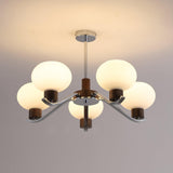 Colome Curated Mouth-Blown Frosted Glass Chandel – structural canopy joint detail