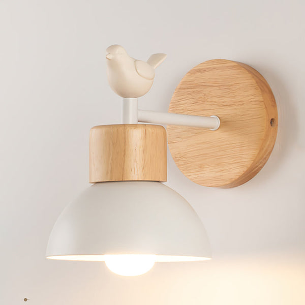 Colorato Bird Curated Iron & Glass Wall Sconce