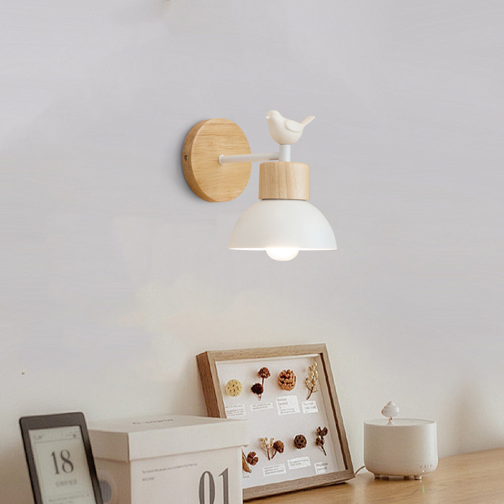 Colorato Bird Curated Iron & Glass Wall Sconce