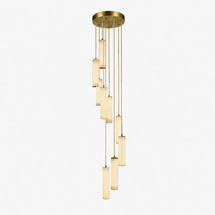 Column Alabaster Chandelier