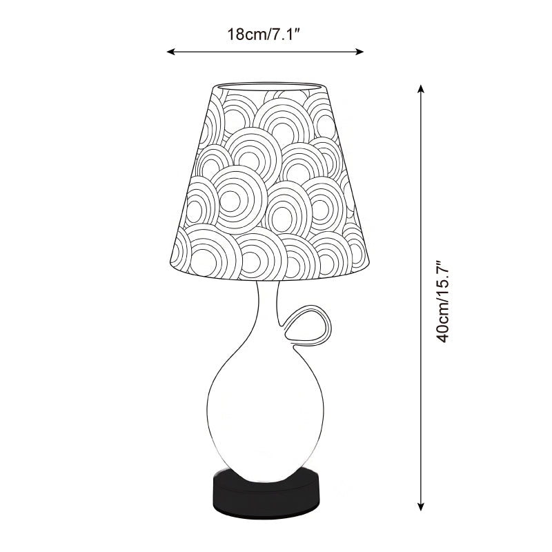 Coravie Curated Hand-Thrown Ceramic Table Lamp
