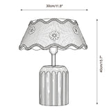 Cordelia Curated Solid Brass Table Lamp – macro detail view