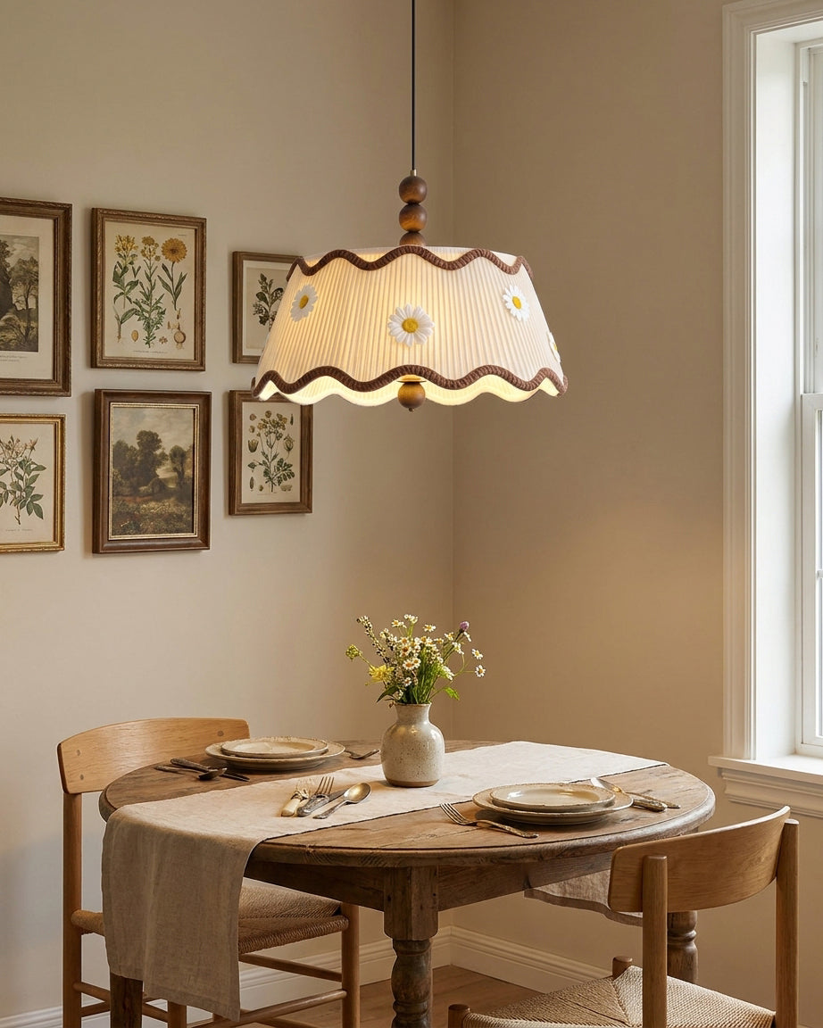Cordelia Curated Iron & Glass Pendant Light – macro detail view