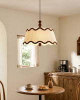 Cordelia Curated Iron & Glass Pendant Light – unlit natural material contrast
