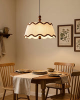 Cordelia Curated Iron & Glass Pendant Light – spatial dining room perspective