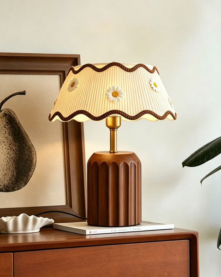 Cordelia Curated Solid Brass Table Lamp – spatial dining room perspective