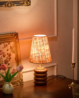 Solid Brass craftsmanship detail on Corkelle Curated Solid Brass Table Lamp