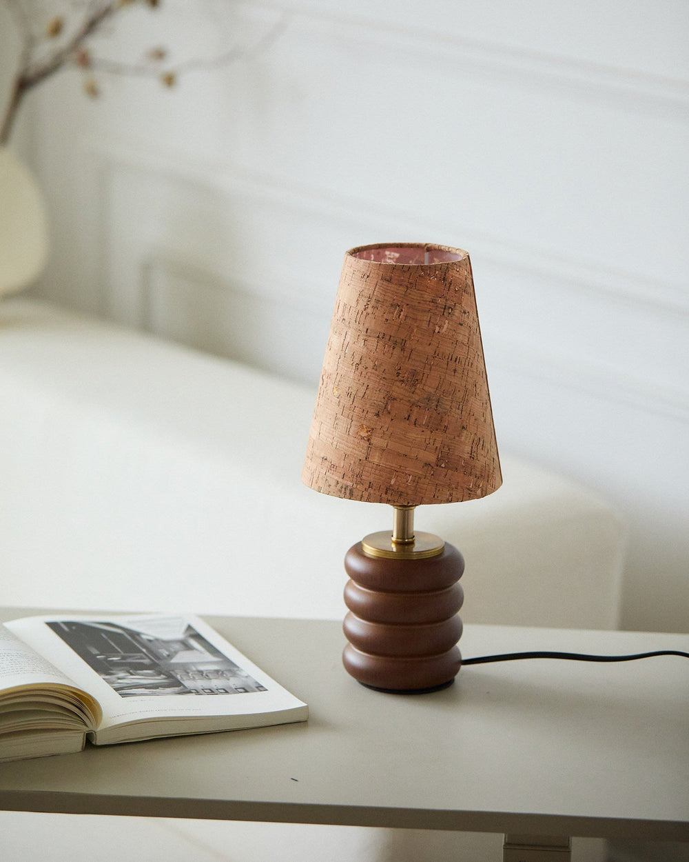 Corkelle Curated Solid Brass Table Lamp