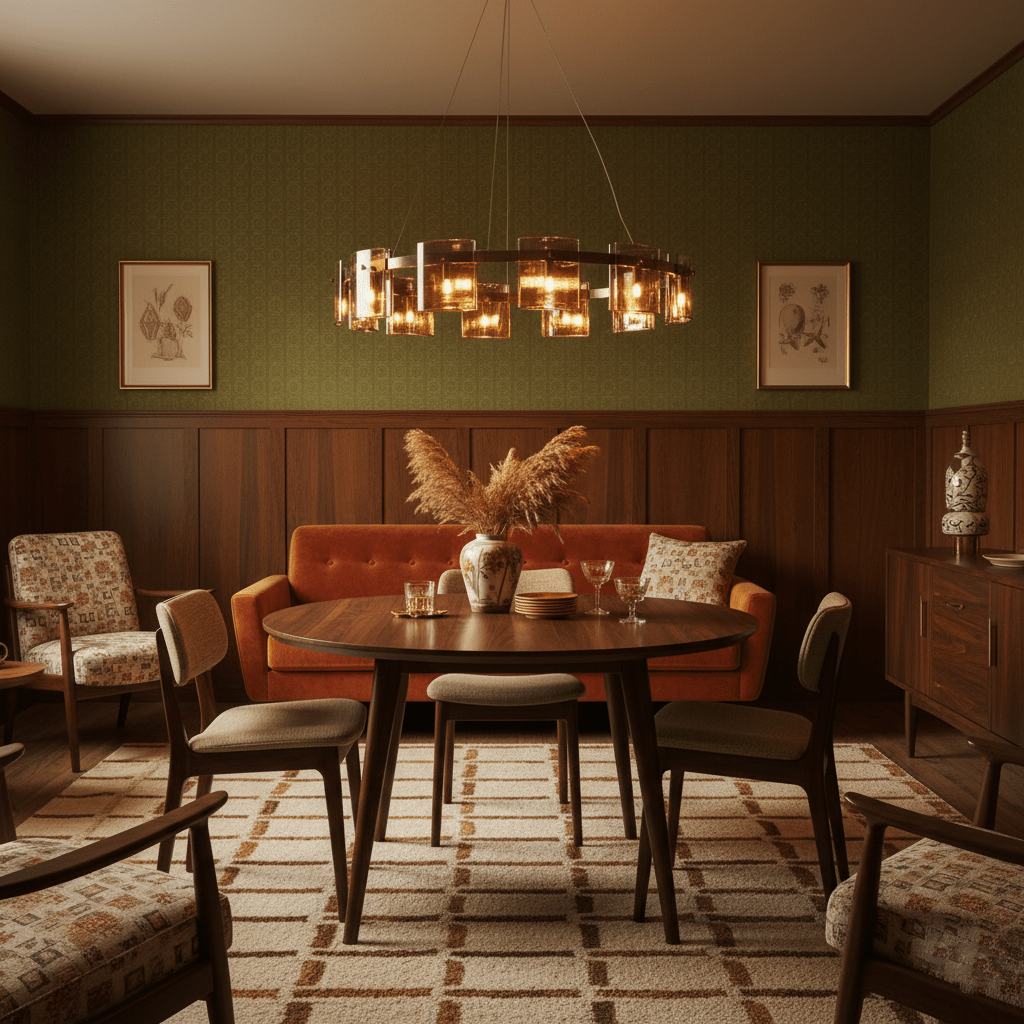 Corlota Curated Mouth-Blown Frosted Glass Chande – illuminated warm ambiance setting