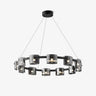 Corlota Curated Mouth-Blown Frosted Glass Chande