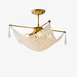 Corona Curated K9 Bohemian Crystal Chandelier – macro detail view #1