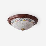 Corvielle Curated Iron & Glass Flush Mount Ceili – Iron & Glass Flush Mount Ceiling Light