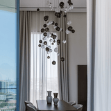 Cosmic Sphere Cascade Curated Mouth-Blown Froste – architectural ceiling profile