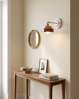 Cottara Curated Solid Brass Wall Sconce – illuminated warm ambiance setting