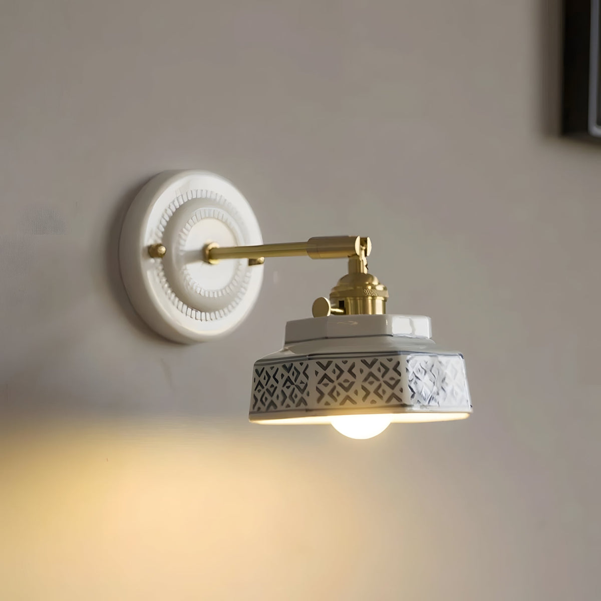 Cottara Curated Solid Brass Wall Sconce – W 12cm x H 22cm  W 4.7 x H 8.6 finish configuration #1 #2