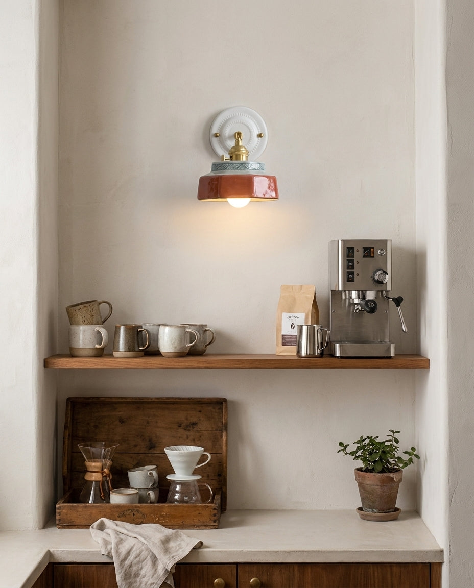 Cottara Curated Solid Brass Wall Sconce – architectural ceiling profile