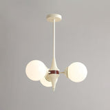 Cream Ball Curated Mouth-Blown Frosted Glass Cha – architectural ceiling profile #1