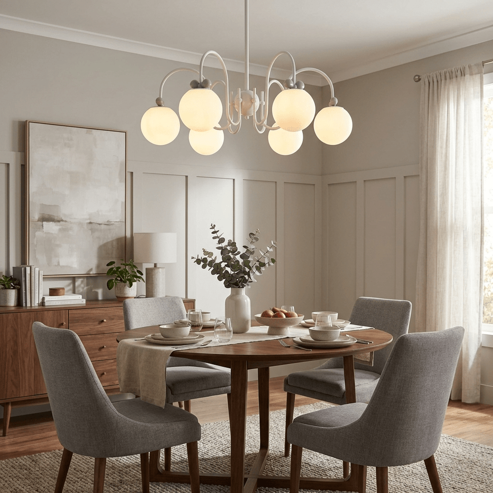 Cream Cherry Curated Mouth-Blown Frosted Glass C