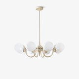 Cream Glass Ball Curated Mouth-Blown Frosted Gla – spatial dining room perspective