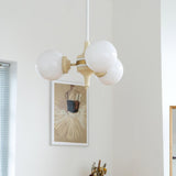 Cream Glass Ball Curated Mouth-Blown Frosted Gla – dimensional scale reference