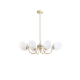 Cream Glass Ball Curated Mouth-Blown Frosted Gla – dimensional scale reference #1