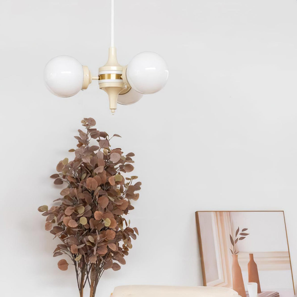 Cream Glass Ball Curated Mouth-Blown Frosted Gla – structural canopy joint detail