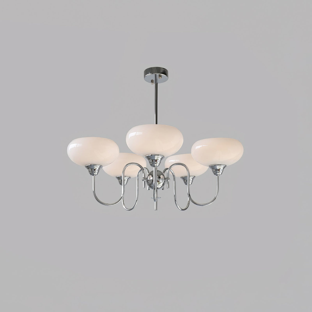 Creamy Persimmon Curated Mouth-Blown Frosted Gla – spatial dining room perspective #1