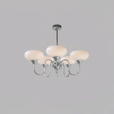 Creamy Persimmon Curated Mouth-Blown Frosted Gla – spatial dining room perspective #1