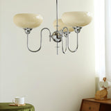 Creamy Persimmon Curated Mouth-Blown Frosted Gla – spatial dining room perspective