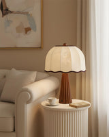 Crellin Curated Iron & Glass Table Lamp – handcrafted surface texture