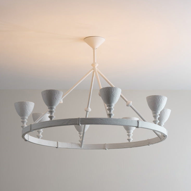 Cremora Curated Solid Brass Chandelier – D 111cm x H 66cm  ∅ 34.6 x H 25.9 finish configuration