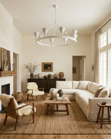 Cremora Curated Solid Brass Chandelier – macro detail view