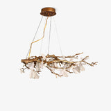 Crushed Natural Stone Curated Solid Brass Chande – Solid Brass Chandelier
