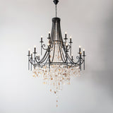 Tatum Lux Shell Crystal Curated K9 Bohemian Crys – 18 Heads ∅ 47.2 x H 70.9  Dia 120cm x H  finish configuration