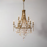 Tatum Lux Shell Crystal Curated K9 Bohemian Crys – illuminated warm ambiance setting #1