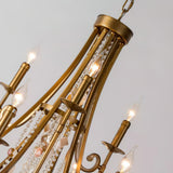 Tatum Lux Shell Crystal Curated K9 Bohemian Crys – macro detail view