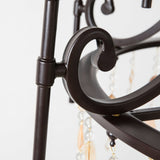 Tatum Lux Shell Crystal Curated K9 Bohemian Crys – full fixture elevation view