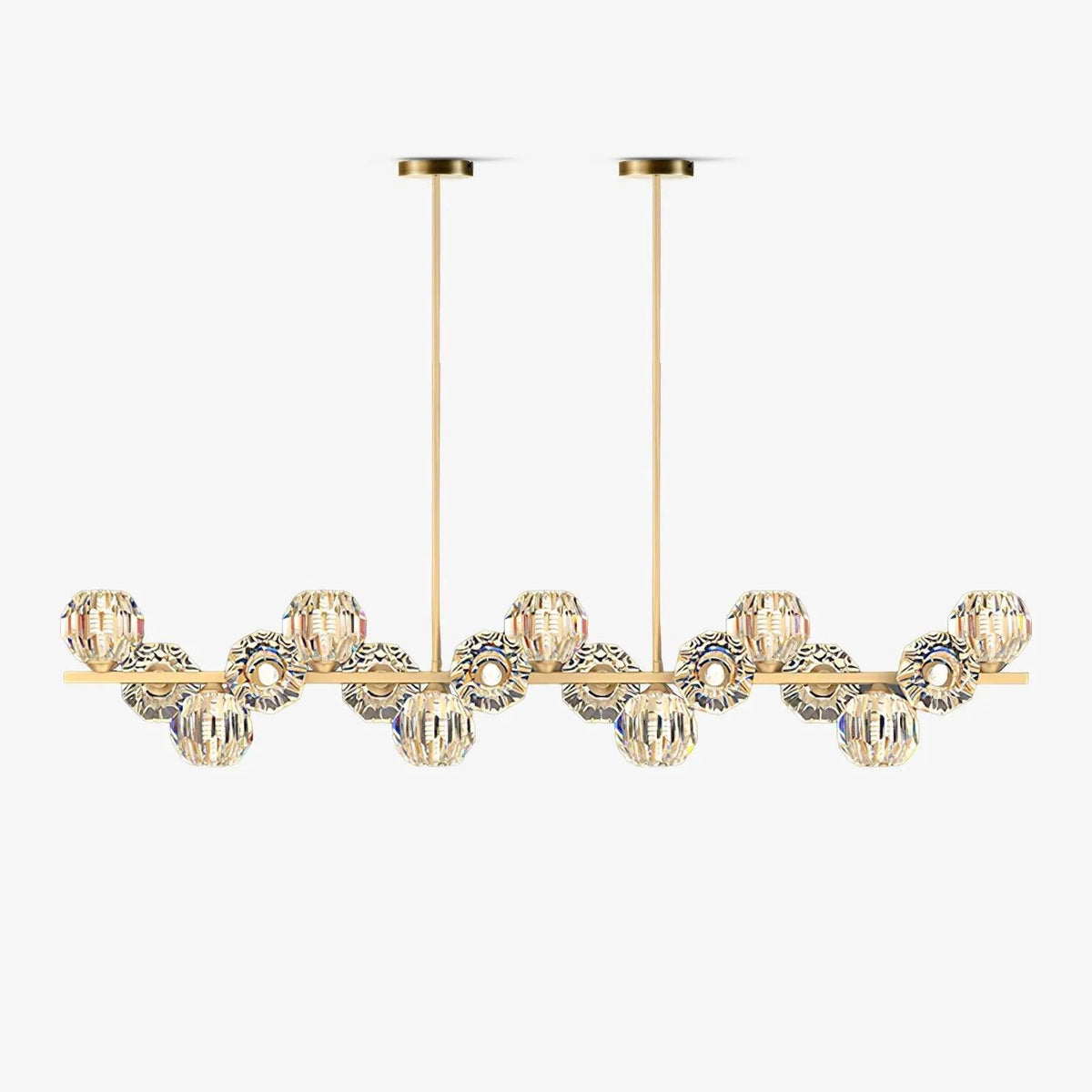 Crystal Glass Ball Curated Mouth-Blown Frosted G – Mouth-Blown Frosted Glass Chandelier