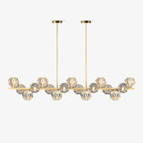 Crystal Glass Ball Curated Mouth-Blown Frosted G – Mouth-Blown Frosted Glass Chandelier