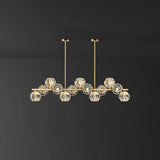 Crystal Glass Ball Curated Mouth-Blown Frosted G – 13 Heads Round Canopy L 47.2 x W 7.1 x H finish configuration