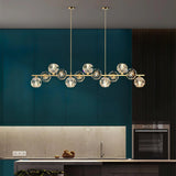 Crystal Glass Ball Curated Mouth-Blown Frosted G – illuminated warm ambiance setting