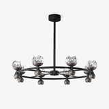 Crystal Nebula Curated Mouth-Blown Frosted Glass – Mouth-Blown Frosted Glass Chandelier