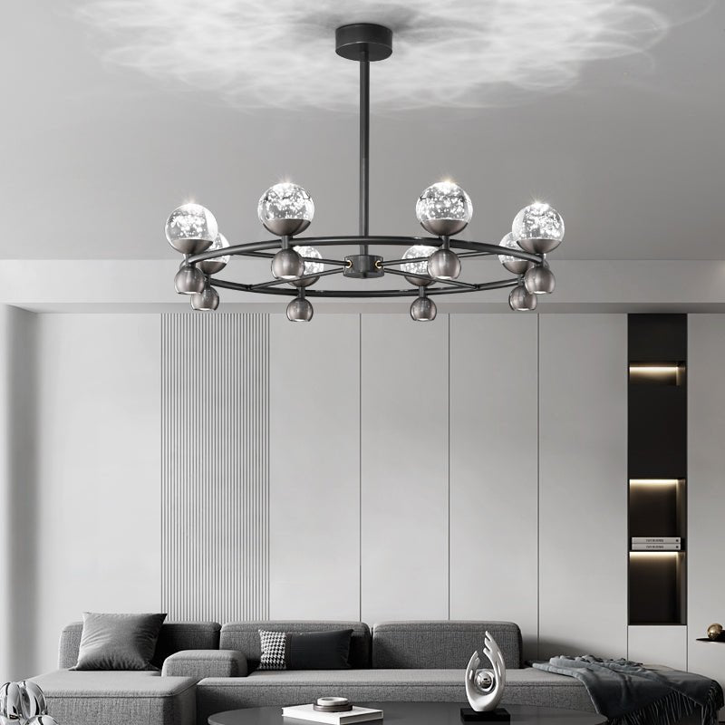 Crystal Nebula Curated Mouth-Blown Frosted Glass