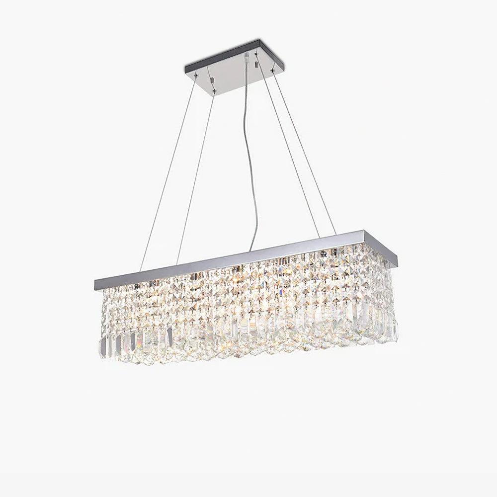 Crystal Raindrop Curated K9 Bohemian Crystal Cha – handcrafted surface texture