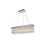 Crystal Raindrop Curated K9 Bohemian Crystal Cha – illuminated warm ambiance setting #1