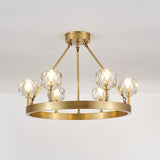 Crystal Round Golden Curated Mouth-Blown Frosted – 6-Lights ∅ 27.6 x H 19.7 finish configuration